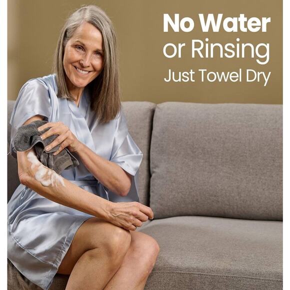 1 Pack Scrubzz No Rinse Body Wash for Elderly, Rinse Free Cleansing Foam, 8.5 oz - Picture 4 of 5